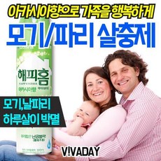 유한 해피홈 에어로솔 수성 아카시아 모기장 모기향 방충망 모기트랩 모기잡이 파리채 모기밴드, 1