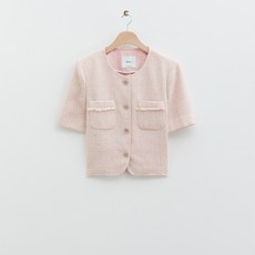 로엠 [클리어런스세일] [정소민 착용] 칼라리스 트위드 반팔자켓(3colors)_RMJKE25R53