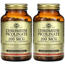 Solgar Chromium Picolinate 크롬 피콜리네이트 200mcg 180정 2개