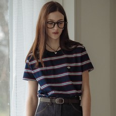 틸아이다이 Multi stripe cotton t-shirt_Navy - 틸아이다이셔츠