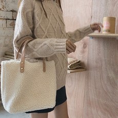 몰린 겨울 뽀글이 양털 가방