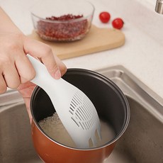 쌀씻기 2색상 라이스 워시 쌀씻는 도구 쌀세척봉, 화이트, 1개