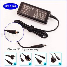 19V 3.16A 노트북 AC 어댑터 배터리 충전기 삼성 AD6019V AD-4019 AD6519 85, 상세내용참조
