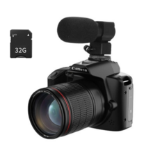 디지털 카메라 DSLR 디카 4K Wifi 입문자용 꿀딩즈, 기본+32GB SD카드+마이크, 꿀딩즈 D5 WIFI DSLR 카메라