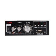 미니 소형 블루투스 앰프 매장 카페 영업용 스피커, 블랙 파워 앰프 블루투스 버전