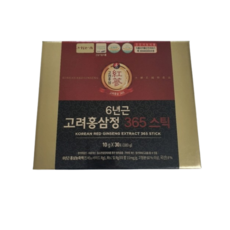 정원삼 6년근 고려홍삼정 365 스틱 30포 + 쇼핑백, 10g, 120개