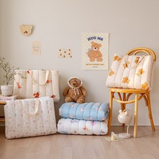 [포몽드] 생크림 모달 듀라론 리버시블 사계절 어린이집 낮잠이불 패드, 제품:리버시블 모달 낮잠이불 / 선택:01.앨리스가든