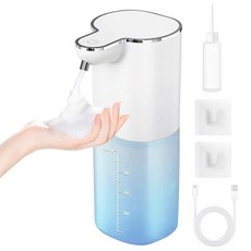 [2023 4 400ml] USB 비누 디스펜서 자동 거품 최신형 토출량 단계조 핸드 비누