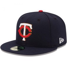 뉴에라 MLB 59 FIFT 팀 컬러 정통 컬렉션 필드 게임 캡 모자에 장착, Minnesota Twins Alternate, 6 7/8 - mlb패딩모자