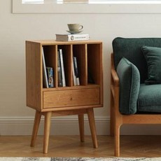 lp보관함 진열장 북유럽 일식 원목 작은책장 책장 선반 수납 소파 매거진장 블랙젤 레코드, 01 50x30x80[마츠키 체리], 01 0.6미터 이하 너비