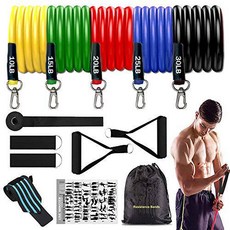 Deelife 저항 밴드 세트 (11Pcs) 5 적재가능 운동 밴드 운동 밴드 도어 Anc, 상세내용참조, 상세내용참조, 상세내용참조