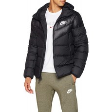 Nike Men 's Down Fill Warmth HD Jacket 블랙 / 블랙 / (화이트) XL