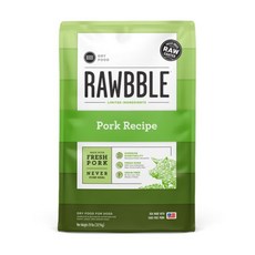 RAWBBLE_러블 빅스비 LID 건사료 돼지 10.9kg, 돼지 1.8kg, 1개 - 빅스비사료