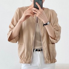 여성린넨점퍼