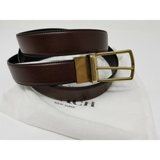 [해외]남자명품코치벨트 Mens COACH Reversible Belt Cut To Size Black Brown Leather F64824 BRASS