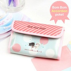 [EUM.CO] 신지가토 봄봄 아코디언 포켓 카드지갑