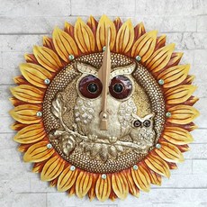 해바라기부엉이시계