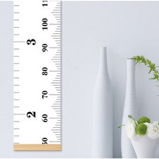 한수위 벽걸이 키재기 자 아이방 꾸미기 북유럽 스타일 인테리어 소품, 1개