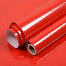 템바보드 셀프인테리어 매트 화이트 리노베이션 방수 자체 접착 벽지 연락처 종이 벽 스티커 롤 홈 장식 필름, 52) Shiny Red - 5mx60cm