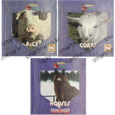 AR1점대 Animals That Live on the Farm 3종 돼지 염소 말 농장동물 논픽션 영어책 원서 AR도서, A