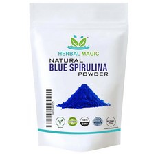 Herbal Magic Blue Spirulina Phycocyanin Powder 50g 블루 스피루리나 파이코사이아닌 보충제 분말, 1개