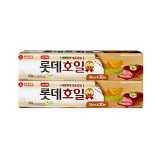 롯데 이라이프 쿠킹호일 25cm x 30m 두께18, 2개