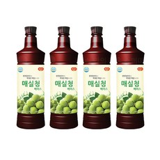 광야 늘감사 매실청 베이스, 970ml, 4개