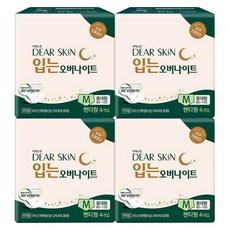 디어스킨 에어엠보 입는 오버나이트 중대형 4P 4개, 4개입