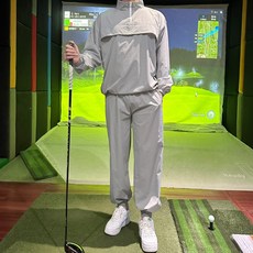 남자 아노락 세트 빅사이즈 골프 트레이닝 세트 셋업 골프옷