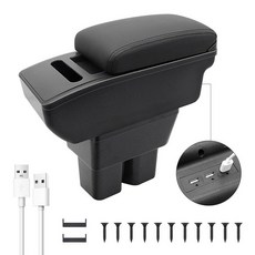 YJYWZH Car Armrest Storage Box for Suzuki Jimny 2018-2024 Double Layer Car Center Console Organizer, Black Thread_2018-2024 jimny, 1개
