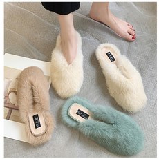 치노카푸 복실 복실~포근한 여성 방한 퍼슬리퍼 겨울 털슬리퍼 XZ 319