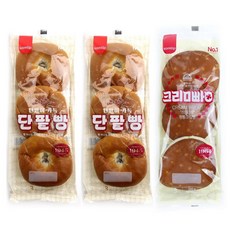 보름달 크림 단팥 카스테라 삼립 빵 3봉 골라담기, 단팥2 크림1, 1세트, 830g