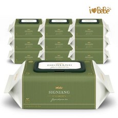 아이러브베베 시그니앙 오가든 75g 77매 10팩 캡형 물티슈