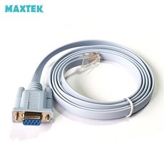 MAXTEK MT115 RS232 to RJ45 시스코 콘솔 변환 케이블, 1개