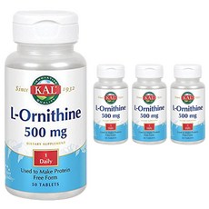 Kal L-오르니틴 500mg 타블렛, 50개입, 4개, 50정