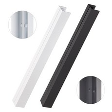 철물전 강화도어 유리문 손잡이 GA-154 센터600mm - 백색분체 검정분체, 1개