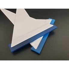 SR 전문가용 썬팅 스퀴지 헤라끝 교체용 우레탄 스퀴지 주걱 헤라 틴팅 썬팅 시공 및 유리창 윈도우 필름 스퀴지(23.5cm*11.5cm), 연질헤라(진청색 Soft), 1개