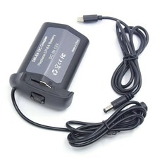 캐논 EOS 1D C X Mark III IV 1Ds III용 DC 커플러 USB C타입 PD 12V 파워뱅크 케이블 LP-E4/E19 더미 배터리 DR-E4