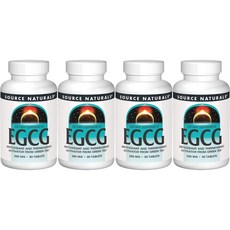 Source Naturals 소스내추럴스 EGCG 350mg 테블릿, 4개, 30정