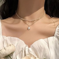 디올진주목걸이