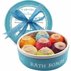 Aofmee 모이스춰 배쓰밤 선물세트 Bath Bombs 7 Pcs Fizzies Spa Kit 7개입, 1개
