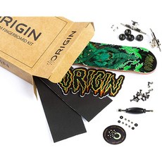 CNC 베어링 휠 하이드라가 장착된 프리미엄 그래픽 핑거보드 키트 32mm 5플라이 캐나다 메이플 스케이트보드 장난감, 상세페이지 참조