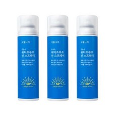 식물나라 산소수 워터프루프 선스프레이 100ml SPF50+ PA+++ 여름 강 바다 물놀이 자외선차단, 3개