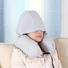 목베개후드티 목쿠션 자동차 목베개 U자형 여행용