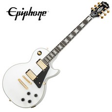 [Inspired By Gibson] Epiphone Les Paul Custom - Alpine White / 에피폰 레스폴 커스텀 (EILCAWGH1), 1개