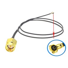 IPEX RF 피그테일 케이블 안테나 M.2 와이파이 카드 인텔 AX210 9260NGW 4 MHF4 ~ RP-SMA 0.81mm 1PC, 04 RP SMA M_01 80cm