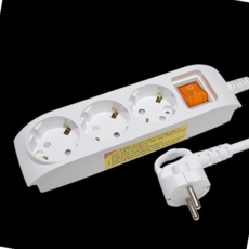 멀티코드 메인 스위치 3구 (2호) 1.5M 16A KS 678000EA, 본상품, 1개