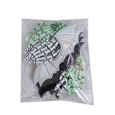배틀 윙스 할로윈 개 손질 액세서리 세트 glitteryfabric 개 애완 동물 보우 넥타이 넥타이 스타일 스컬 스타일, [05] 5, 1개