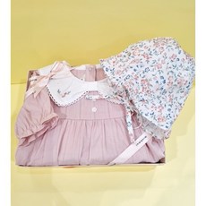 밍크뮤1 (PK)자수리본카라바디수트SET (우주복 보넷모) (3411360405)