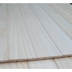 오동나무 무절 루바 10x100x2400mm 단8개 옹이X